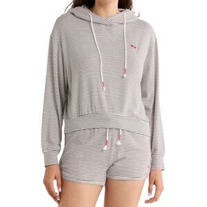 PJ Salvage Life Is Sweet Sleep Hoodie with Cherry Size Large NWT